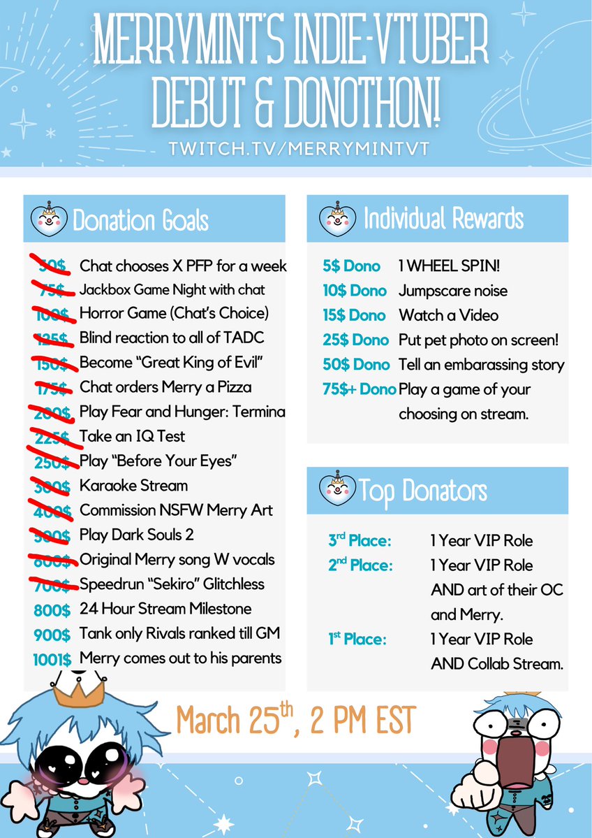 MerryMint 🩵🤡| VTuber DEBUT MARCH 25TH tweet media