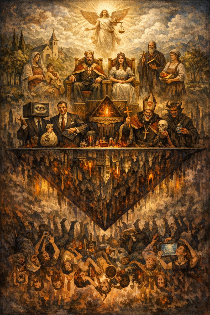 Svedjebruket's tweet image. Our modern society is the inversion of a proper society - and those who hold positions of authority and influence within it are its primary inverters. #spiritualsunday