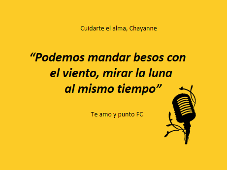 teamoypuntofc's tweet photo. Cuidarte el alma 💛🎙
#chayanne @CHAYANNEMUSIC #teamoypunto https://t.co/ziKKkzIoFM