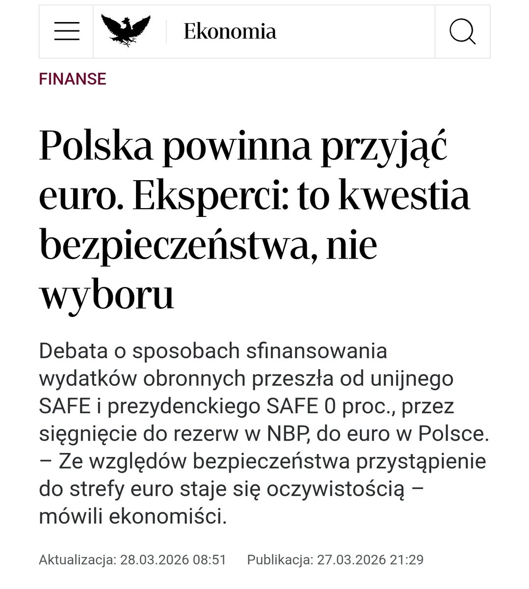 CzekalskiPawe's tweet image. Prof. Rosati zauważa, że sprzeciw części sceny politycznej wobec #SAFE wynika z tego, że długoterminowa pożyczka w euro cementowałaby związek Polski z #UE zwiększając koszty ewentualnego #Polexit 
Celne potwierdzenie skąd taka silna obstrukcja unijnego programu SAFE