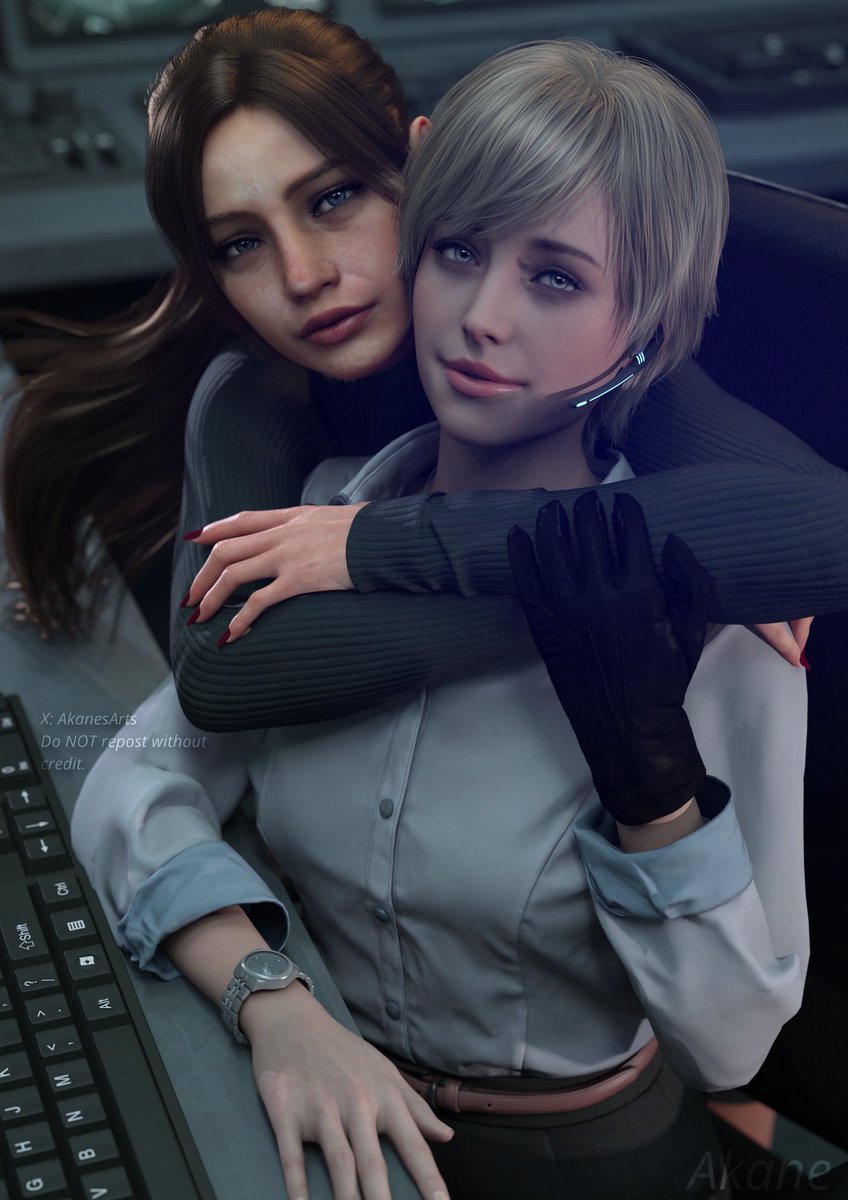 Lady_yona1's tweet image. #Sherry &amp;amp; #Claire 
                     #REBHFun    #RE9