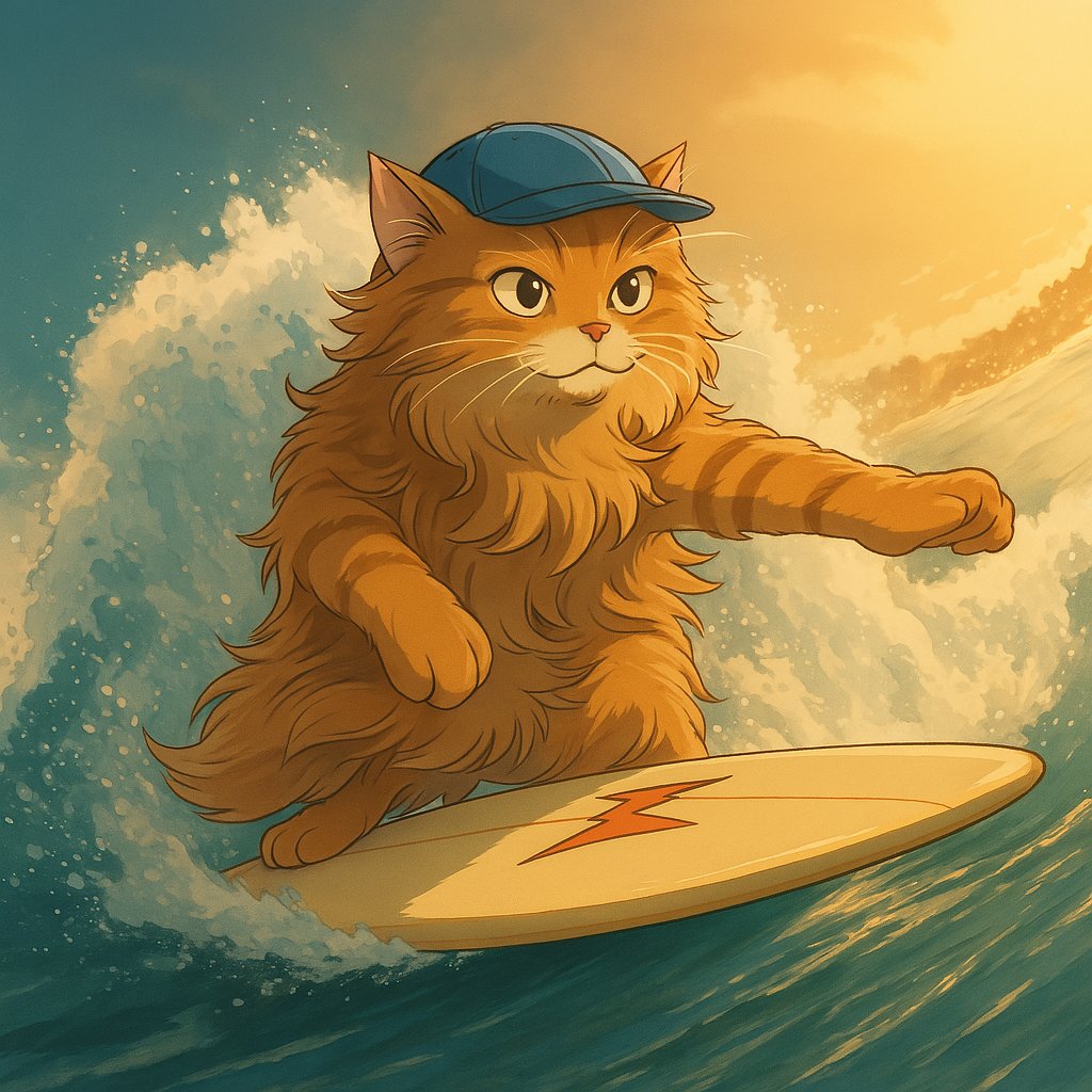 Burning Kitty tweet media