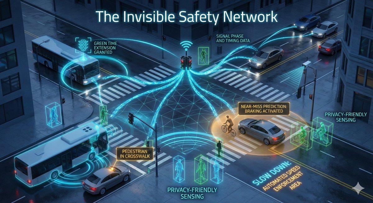 Road safety is one of those areas where AI's practical value is straightforward but underreported. Projects in these three cities are worth knowing about.

Austin is using computer vision at intersections to analyze near-misses and recommend inexpensive fixes like reflective tape