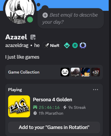 Azazel CR:-P4G tweet media