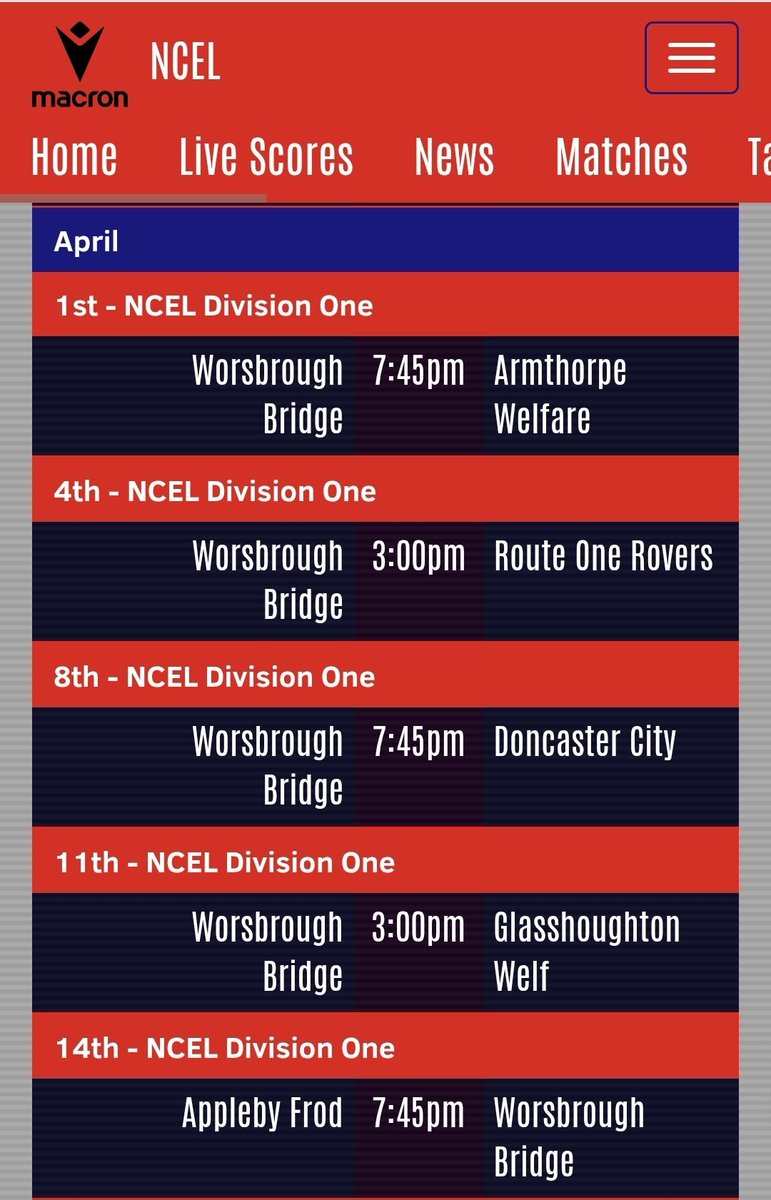 WorsbroughBFC's tweet image. #5TOGO

April is just round the corner with 5 home games to play in the @NCEL 

4 mouth-watering home games before we finish away at Appleby Frodingham. 

We go again Wednesday night against a good @thewelfare, so we need you behind us again under the lights.