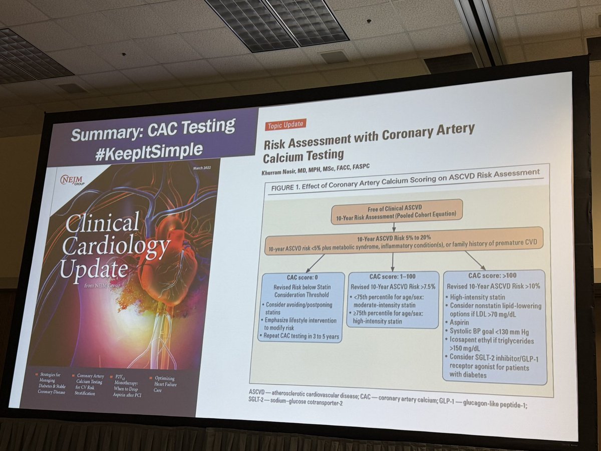 iamritu's tweet image. @khurramn1 on #powerofzero #acc26 
Is it worth getting a #yessct 
(2a class) beyond a CAC score(class 1) for Risk assessment? 
SCAPIS trial:
PCE + CACS=0.764
PCE + CACS+CCTA=0.779
P value signif but if
CAC = Zero, Event Rate is 0.5% 🆚 If Normal CCTA with no Plaque: 0.45%