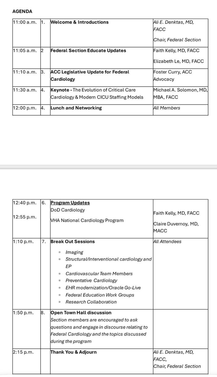 Umair2017's tweet image. 🚨 Federal Section Annual Council at #ACC26 is underway in Jefferson Ballroom @ Hilton Riverside!

VA cardiologists + those interested in a VA career: come join us 🇺🇸

@DeptVetAffairs @VAHouston #VA