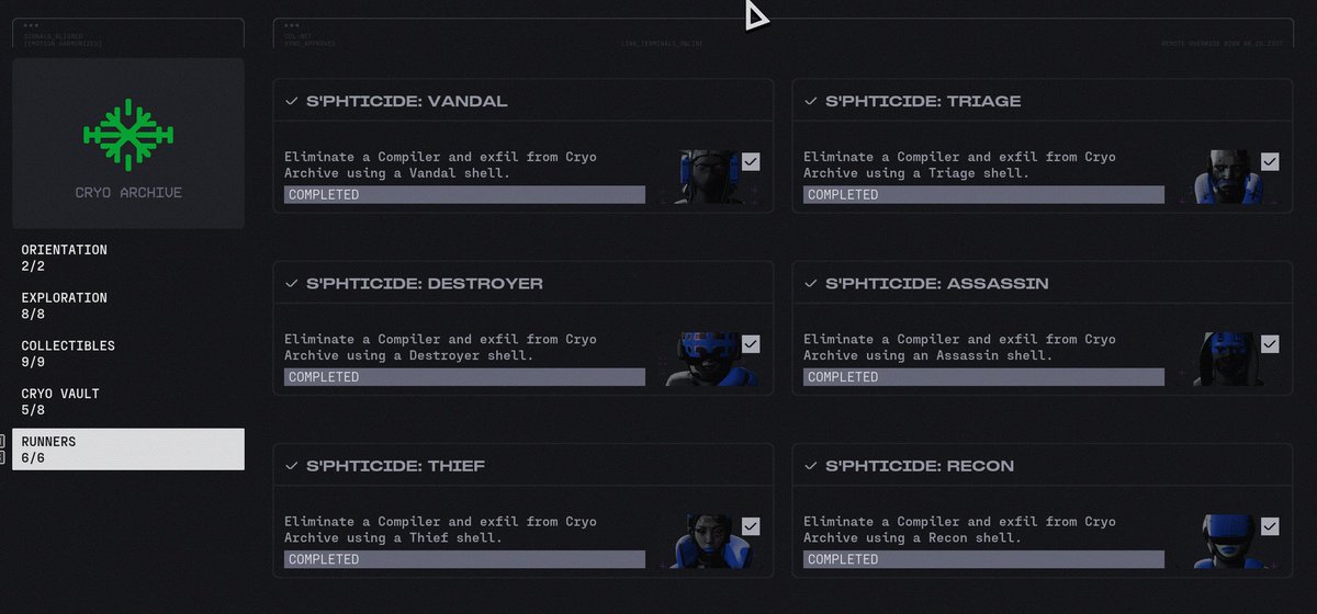 I finally have all of them...still no cryo 6 subroutine tho