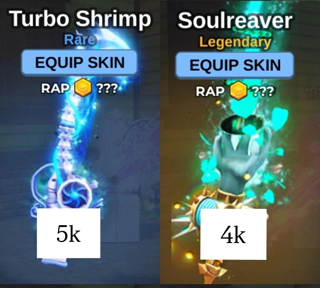 maloveayy's tweet photo. WTS skin rod fish it

Heartfelt Blade 30k
Timeless 10k
Queen Kraken 8k
Mammoth 5k
Turbo Shrimp 5k
Soulreaver 4k

Take All 55k
AvQris, Testi On Pinned https://t.co/F7JsCWEjBb