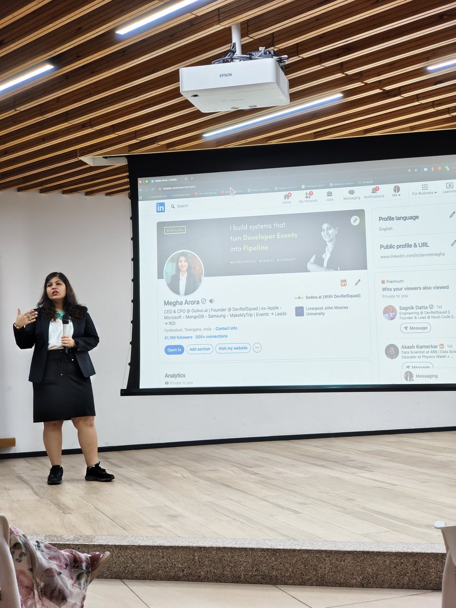Attended AI Conclave Women’s Edition by <a href="/React_Hyderabad/">React Hyderabad</a> 🚀

Great sessions on AI + building and a really insightful panel discussion. Also met some amazing people from the community.

Looking forward to more such events :)
<a href="/devrelsquad_/">devrelsquad_official</a> <a href="/ItKirvn/">Kiran Patel</a>
<a href="/devrelmegha/">Megha Arora</a>
#WomenInTech #AI