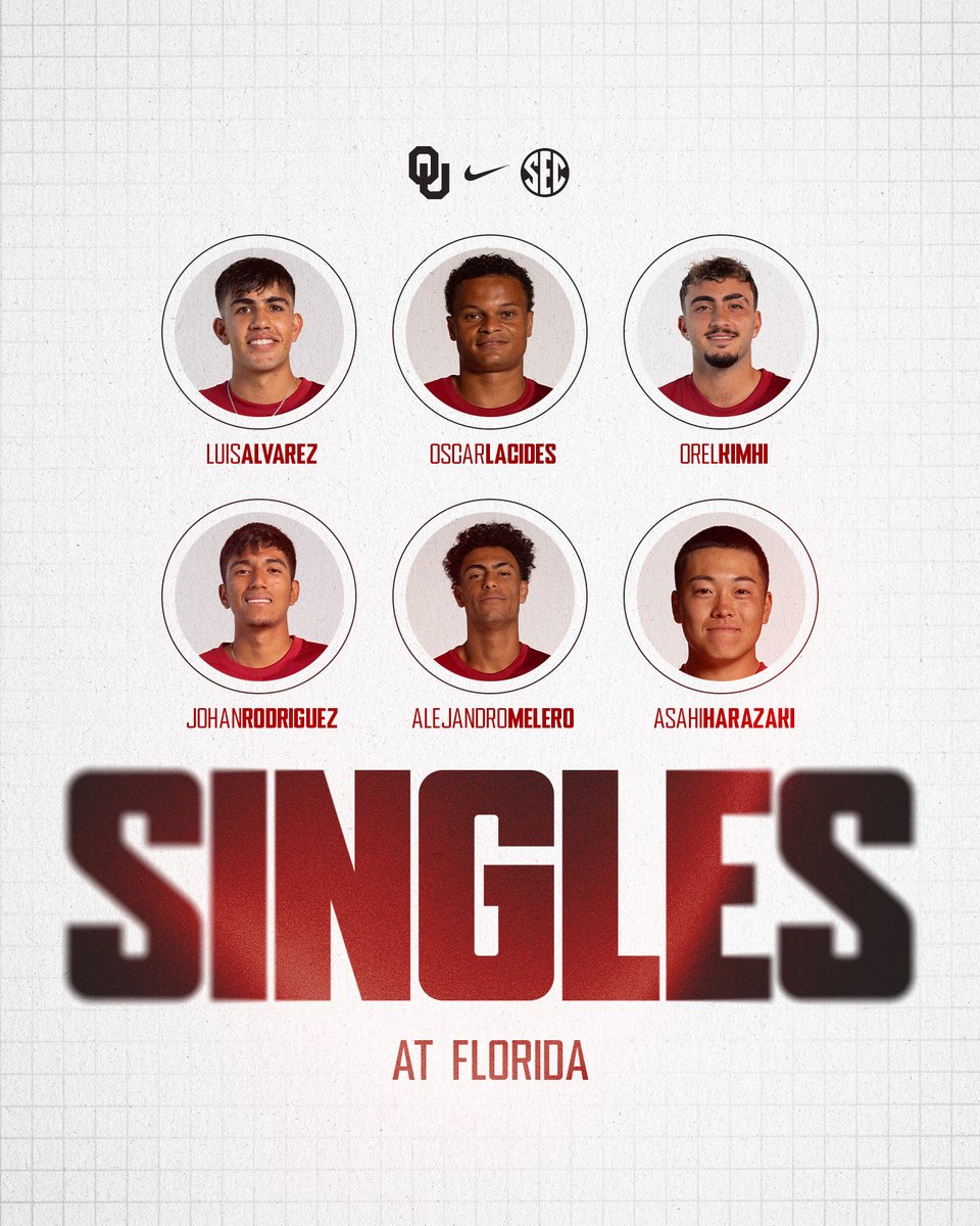 OU_MTennis's tweet image. Looking solid as we start singles. ☝️

🔗 | linktr.ee/oumtennis

OU 1, UF 0 | #BoomerSooner | #OneGoal