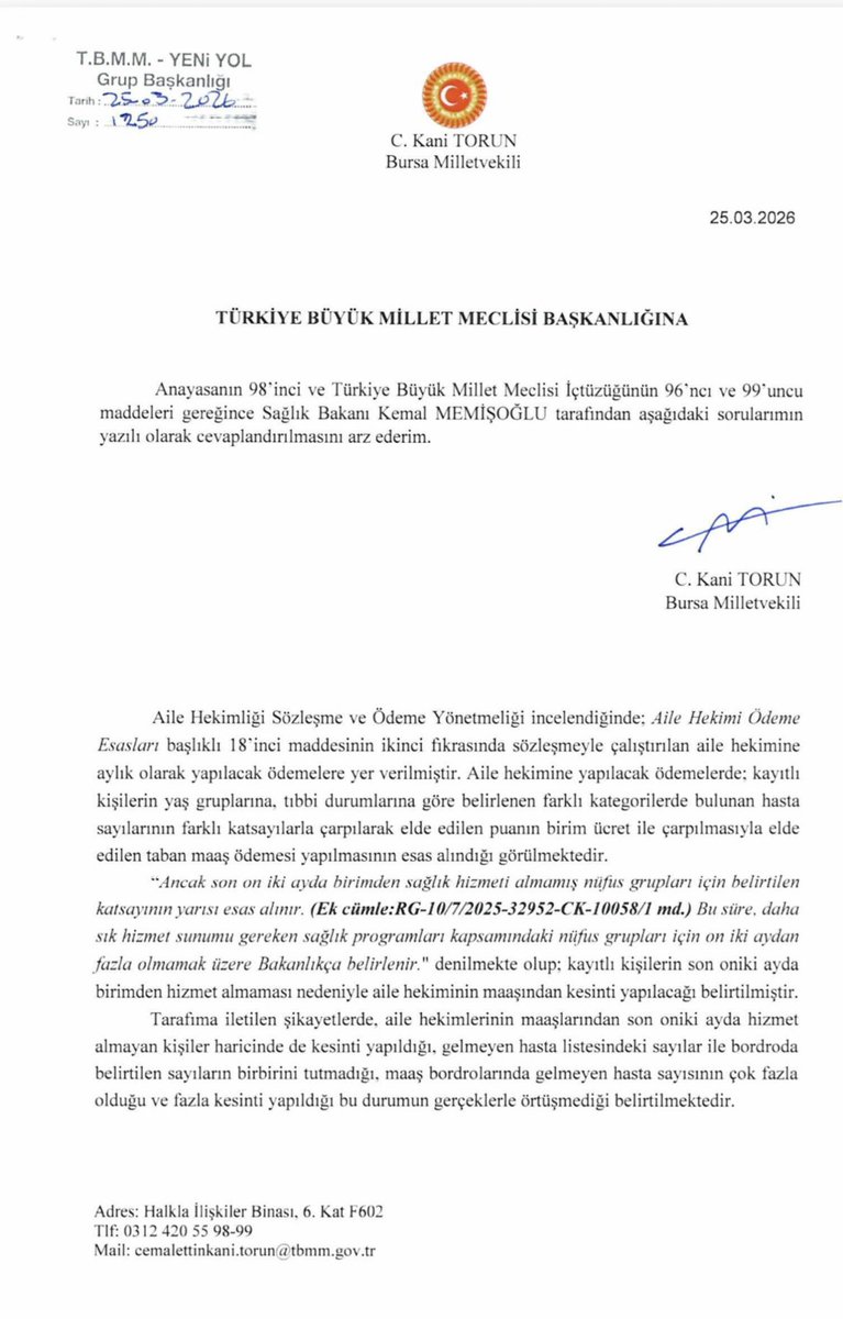 Dr. C. Kâni Torun tweet media