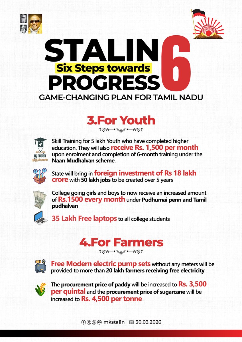 M.K.Stalin - தமிழ்நாட்டை தலைகுனிய விடமாட்டேன் tweet media