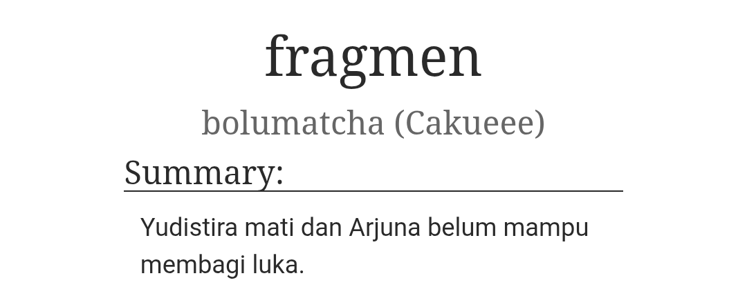 catkukuu's tweet photo. [#pandavvrites, major character death] 

nulis ini ngebut karena pengen nulis ini. 

AO3: https://t.co/yAJNZzhyXH https://t.co/F8MUZPcu3s