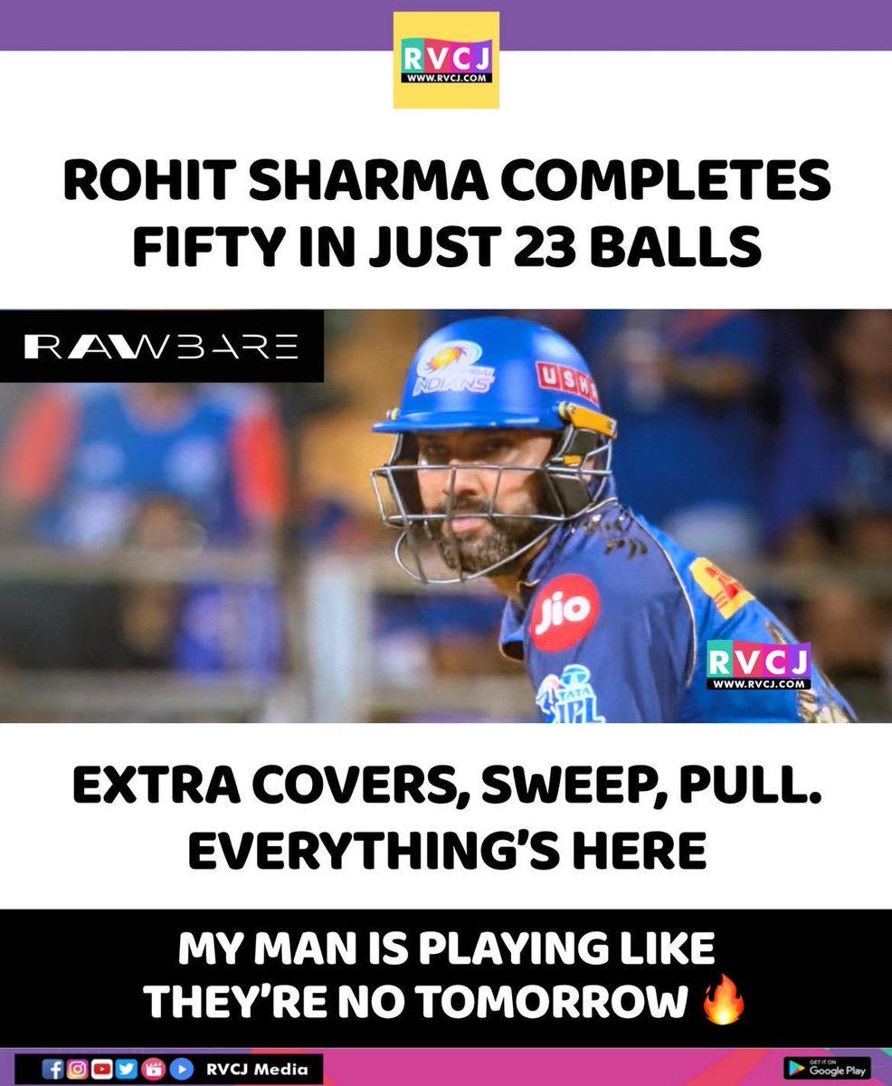 RVCJ_FB's tweet photo. Fifty For Hitman Rohit Sharma 🐐🔥🫡 https://t.co/A1KuxcDjWA