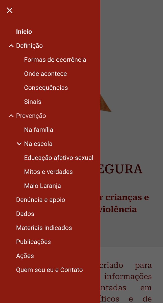 Um espaço criado para informar, dialogar e fortalecer a prevenção da violência sexual infantil: Aqui você encontra materiais confiáveis, práticas com evidências científicas de impacto social e orientações para famílias, educadores(as) e comunidade. Acesse:
cutt.ly/6tP1W0M4