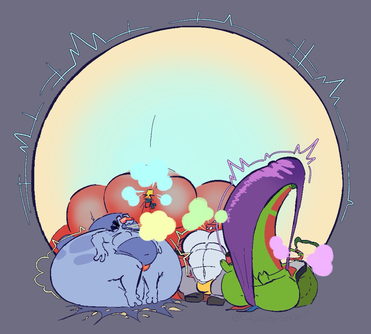 When sage says he's got the good stuff, he means it. Whether it makes your ass big enough to be its own beanbag, your package tower over you, beefs you up, or just blows you up into a weed blimp, he probably has a strain for that.

Trade with <a href="/OddShaddow/">icecreamdrake.bsky.social</a> with our dudes smokin!!