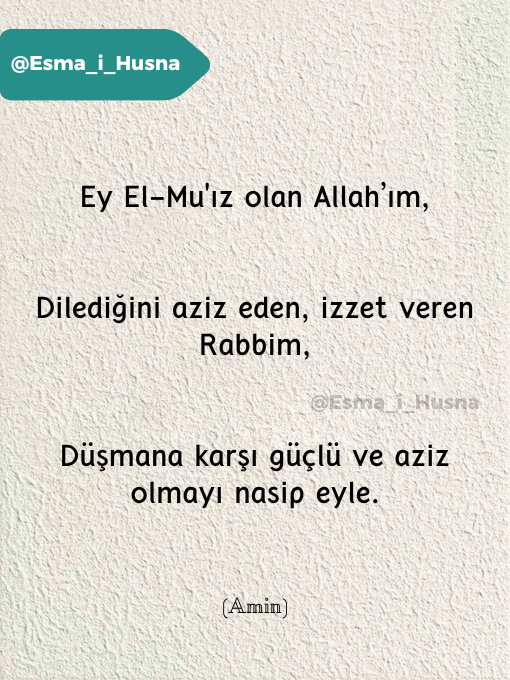 Esmaü'l-Hüsna tweet media