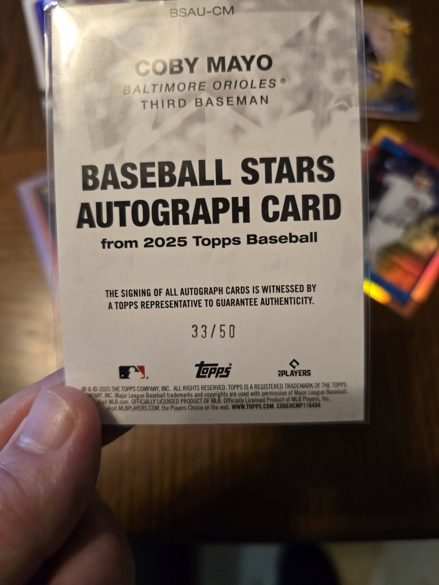 Shaunlawson22's tweet image. Walgreens hanger banger! 33/50 Coby Mayo auto! 🔥 @CardPurchaser  #hobby 🍀