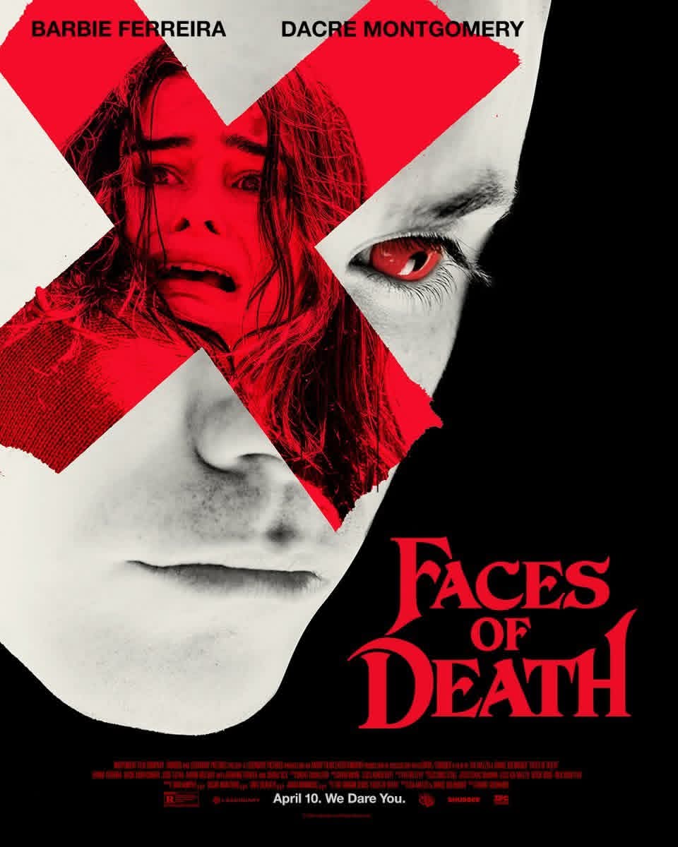 Barbie Ferreira and Dacre Montgomery command attention in a newly unveiled poster for Faces of Death.

Landing in theaters this April 10. 

Canada