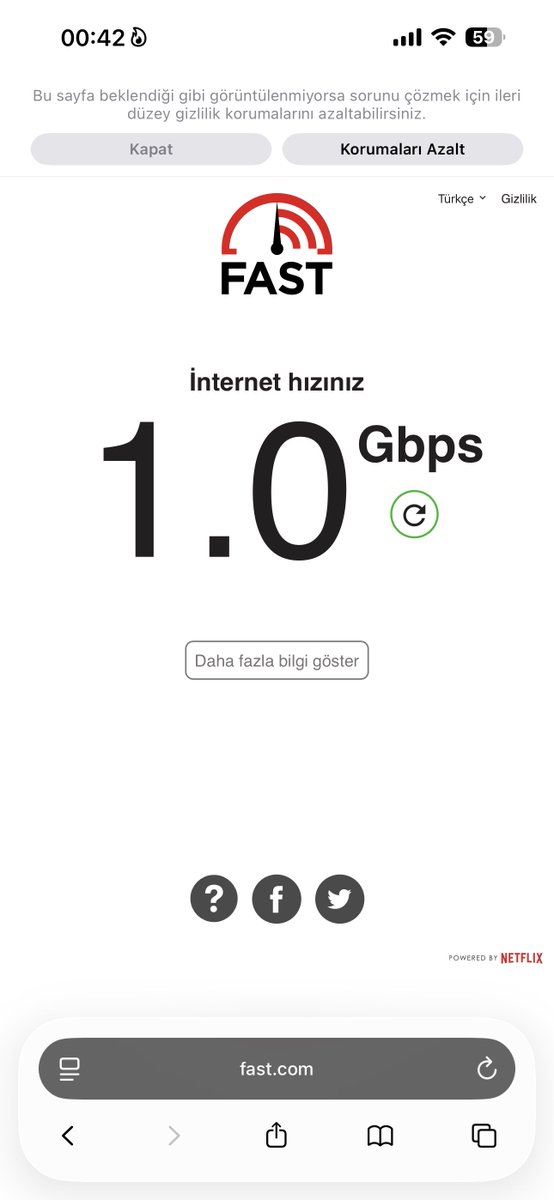TurkishSP's tweet photo. @kolalipbalm Olm benim 100mbit 600tl ödüyom 1gbit çekiyo https://t.co/zJX5uQevyk