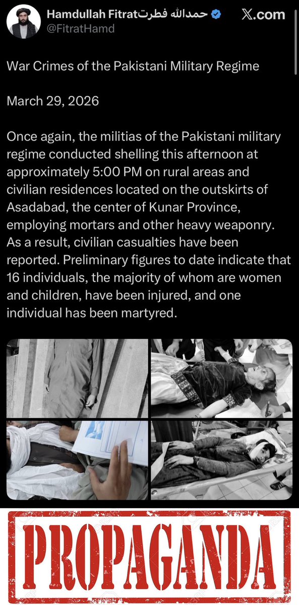 Investigation Finds No Confirmation of Pakistani Military Shelling in Asadabad, Kunar