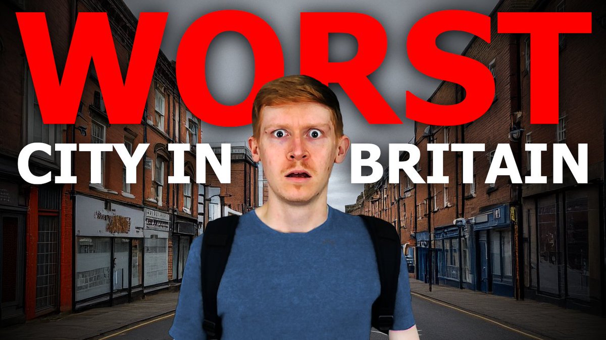 EdChapman23's tweet photo. I Spent 24 Hours in Britain's WORST RATED City

NEW VIDEO! This city was voted the WORST in the UK, so I decided to pop along and see what it's really like... https://t.co/PPpMgPZNk4