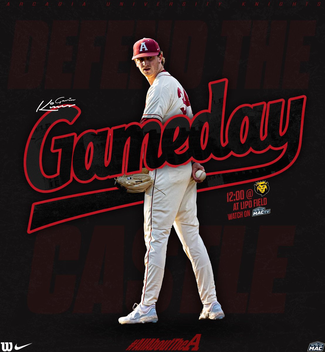 Arcadia_BASE's tweet photo. Looking for the series win. 

🆚 | King’s College 
📅 | Sunday, March 29
⏰ | 12:00 &amp; 2:00 PM
🏟️ | Lipo Field
📺 | Mac TV

#AllAboutTheA // #DefendTheCastle🏰 https://t.co/YqWxJW3KKf