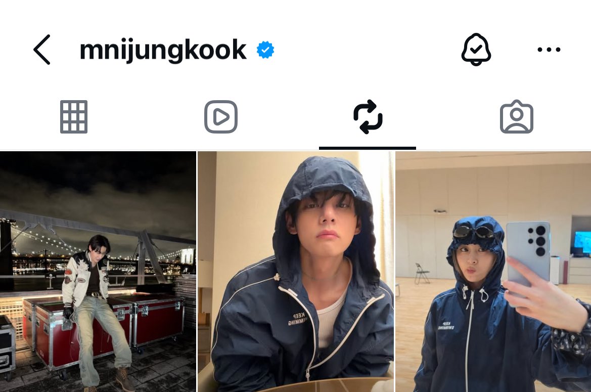 o jungkook republicando os posts dos meninos ele é o maior army que existe