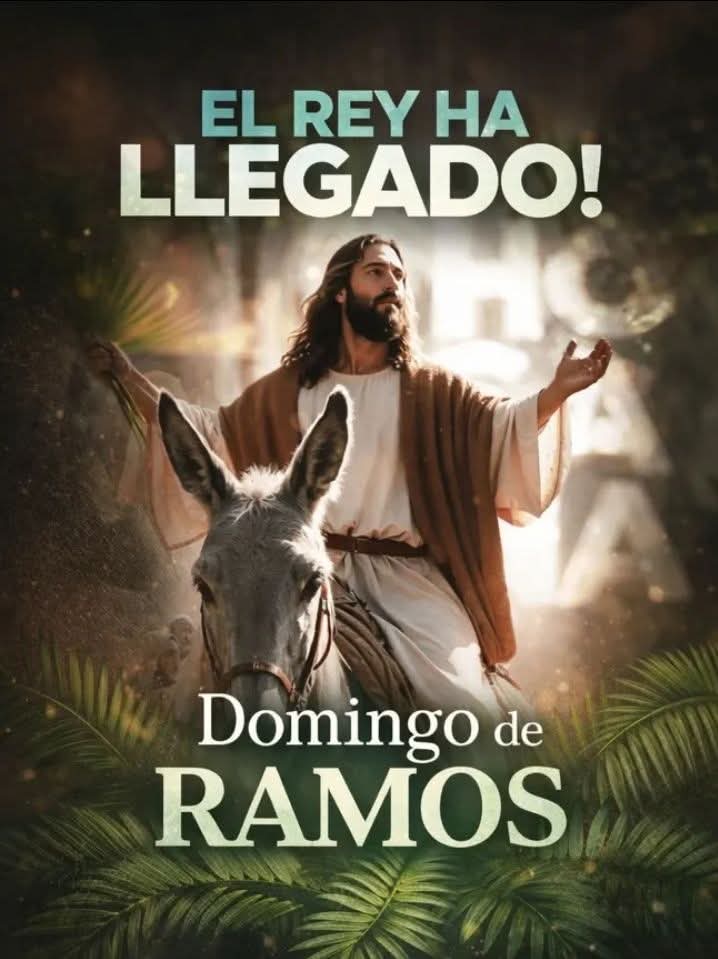 Señor mío Jesucristo que hoy entraste triunfante a Jerusalén entre vítores y alabanzas, entra hoy en mi alma y reside ahí eternamente. 

♥️🙏🌿