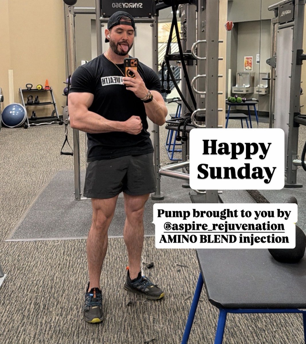 Happy Sunday. 40 years old. Pump brought to you by @aspirerejuv amino ...