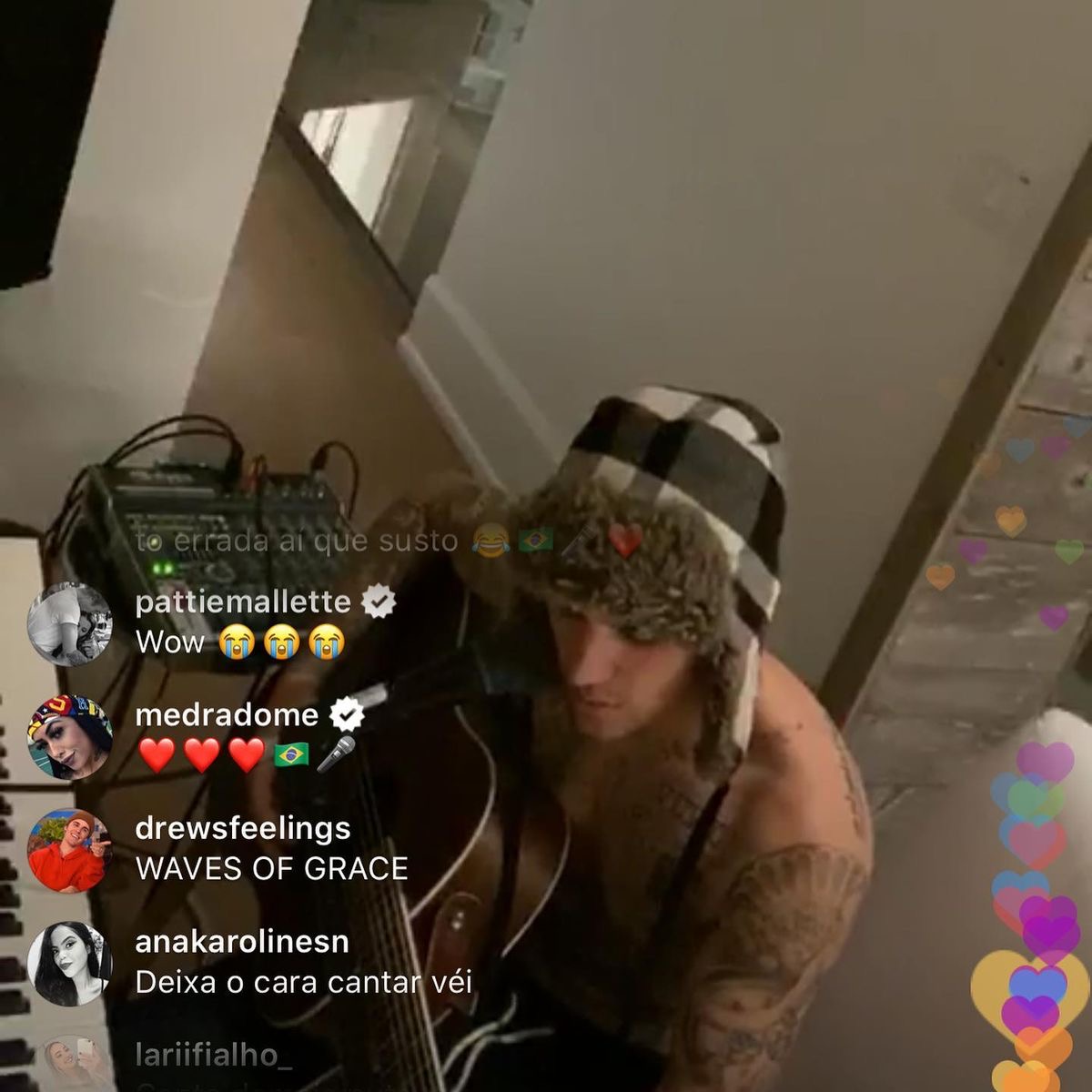 JDBieberDumps's tweet photo. Justin Bieber via Instagram live (March 30, 2020) https://t.co/cKXkQ1pWVa
