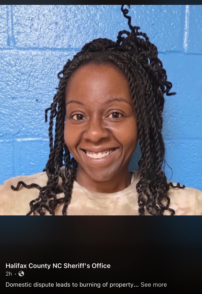 MY COUSIN IS BEING HELD ON NO BOND FOR BEING INVOLVED IN A DOMESTIC DISPUTE. Can yall please call the Halifax county jail and tell them to drop the charge, free her, or give her a fucking bond. 

+1 (252) 583-3081