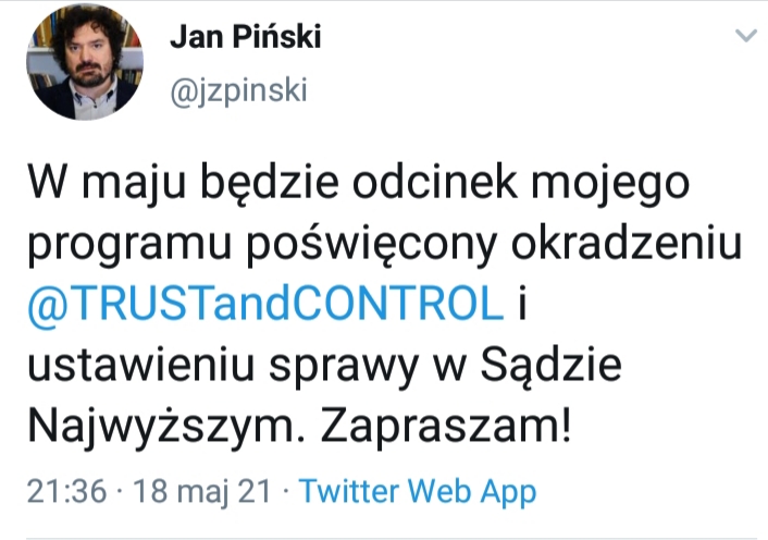 TRUST AND CONTROL tweet media