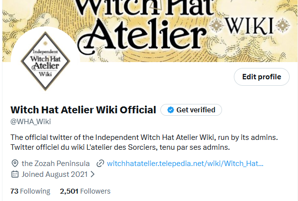 Witch Hat Atelier Wiki Official tweet media