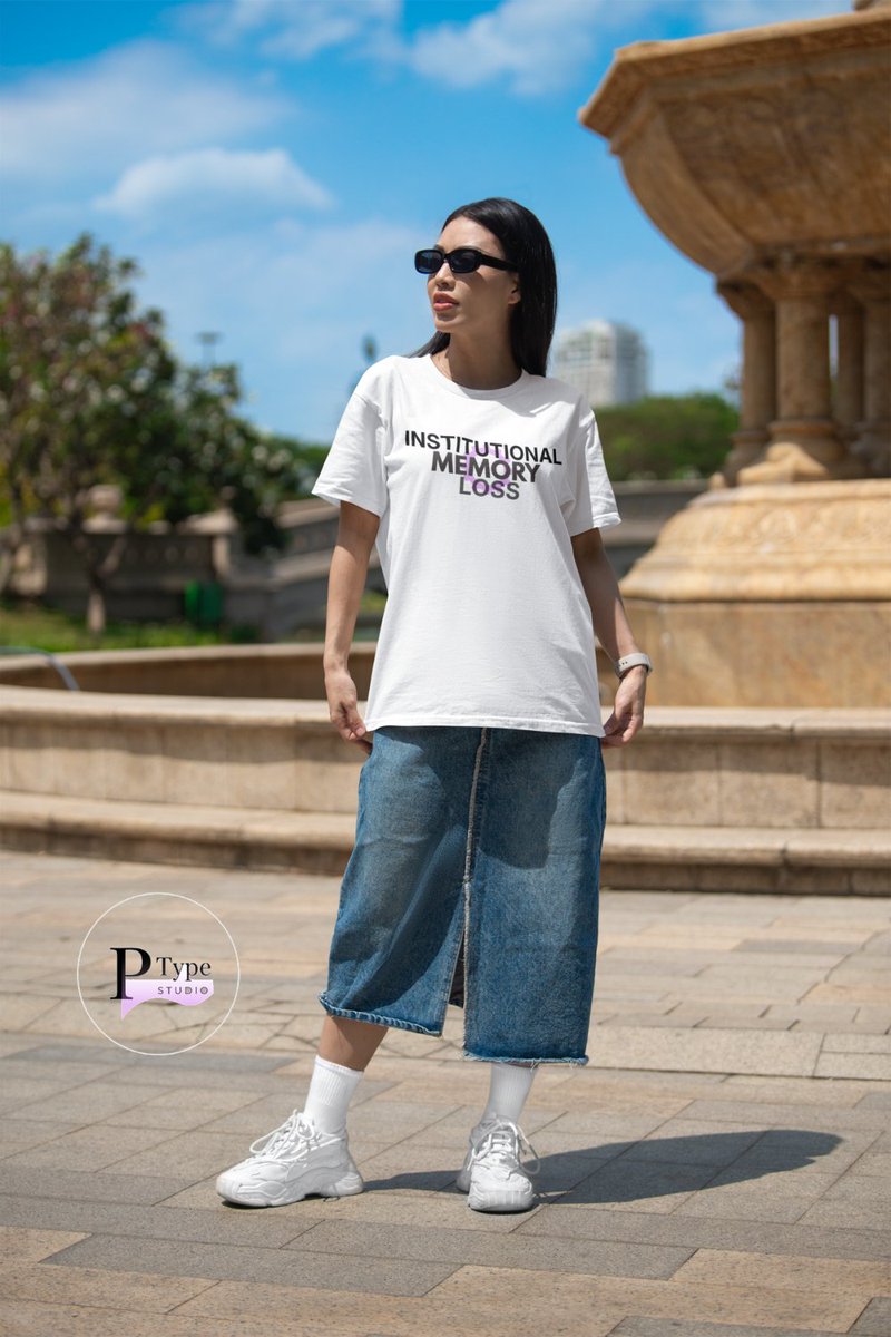 PureTypeStudio's tweet photo. Forget the brief, remember the feeling. 🧠

The "Institutional Memory Loss" tee is for the creators navigating the friction between structure and the creative process.

#PureTypeStudio #TheCreativeStruggle #InstitutionalMemoryLoss #MinimalistAesthetic #DesignHumor #ArtisticIrony https://t.co/EcKpfeiJhm