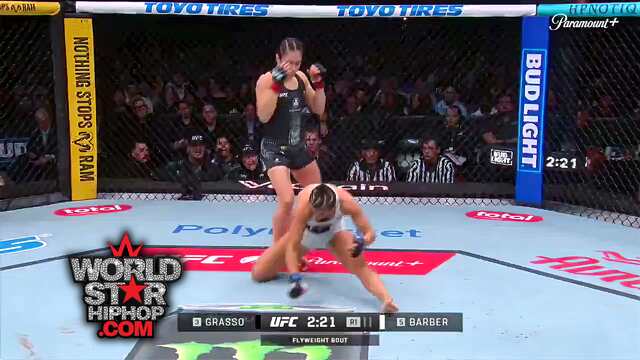 Mexican UFC Star Alexa Grasso Almost Caught A Body After KO’ing Her Opponent And Snatched Her In A Chokehold worldstar.com/videos/wshh35i…