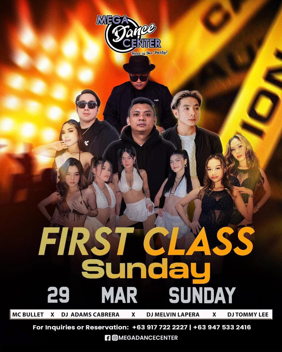 DJMelvinLapera's tweet image. First Class Sundays at Mega Dance! See you all tonight! 😎🐍
#djmelvinlapera #mdc #megadance #megadancecenter #angeles