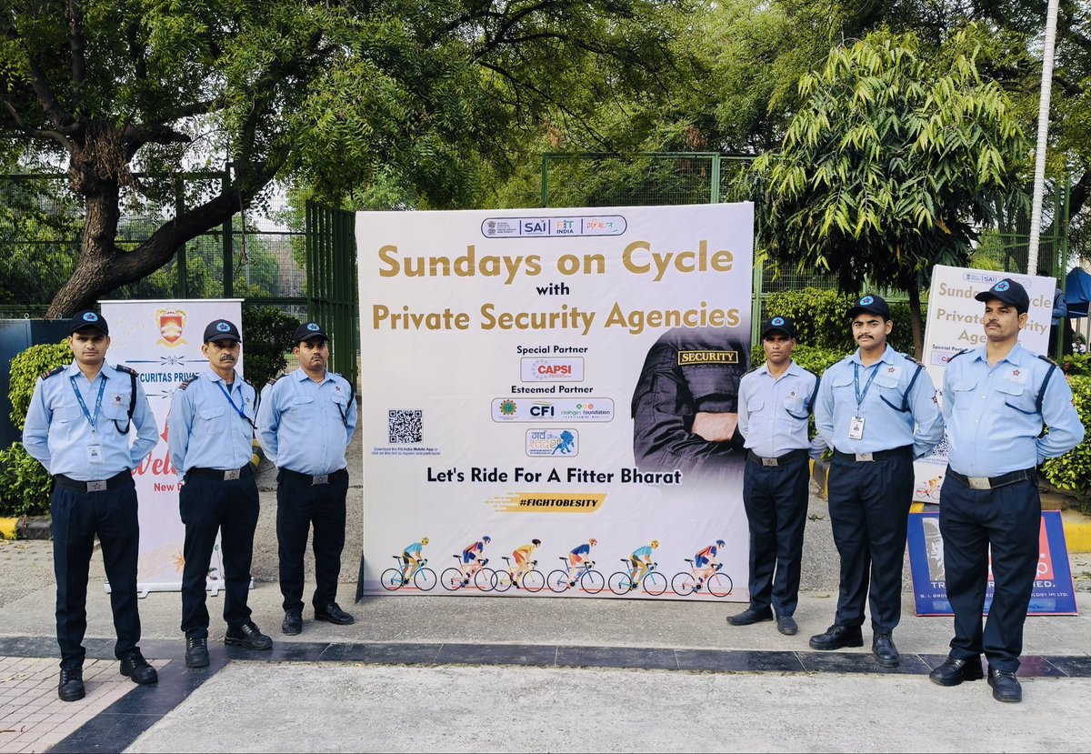 citialert22's tweet photo. CitiaLert Security Pvt. Ltd. was proud to participate in the “Sundays on Cycle” initiative held on 29th March 2026, in collaboration with CAPSI and the Fit India movement. 
#citialert #fitindiamovement #capsi #citialertsecurity #fyp https://t.co/HhAGplTtYC