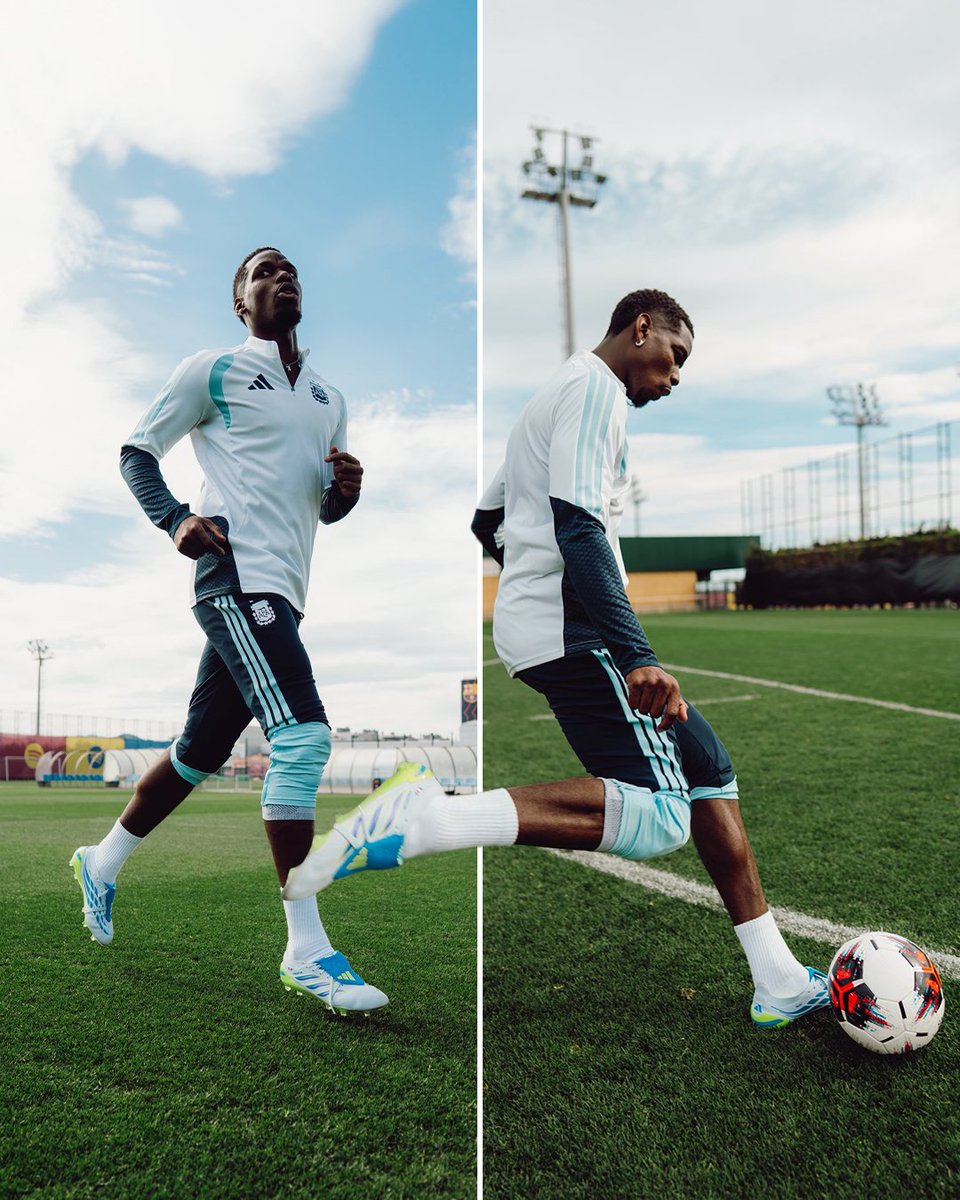 Paul Pogba training in an Argentina kit 😍🇦🇷