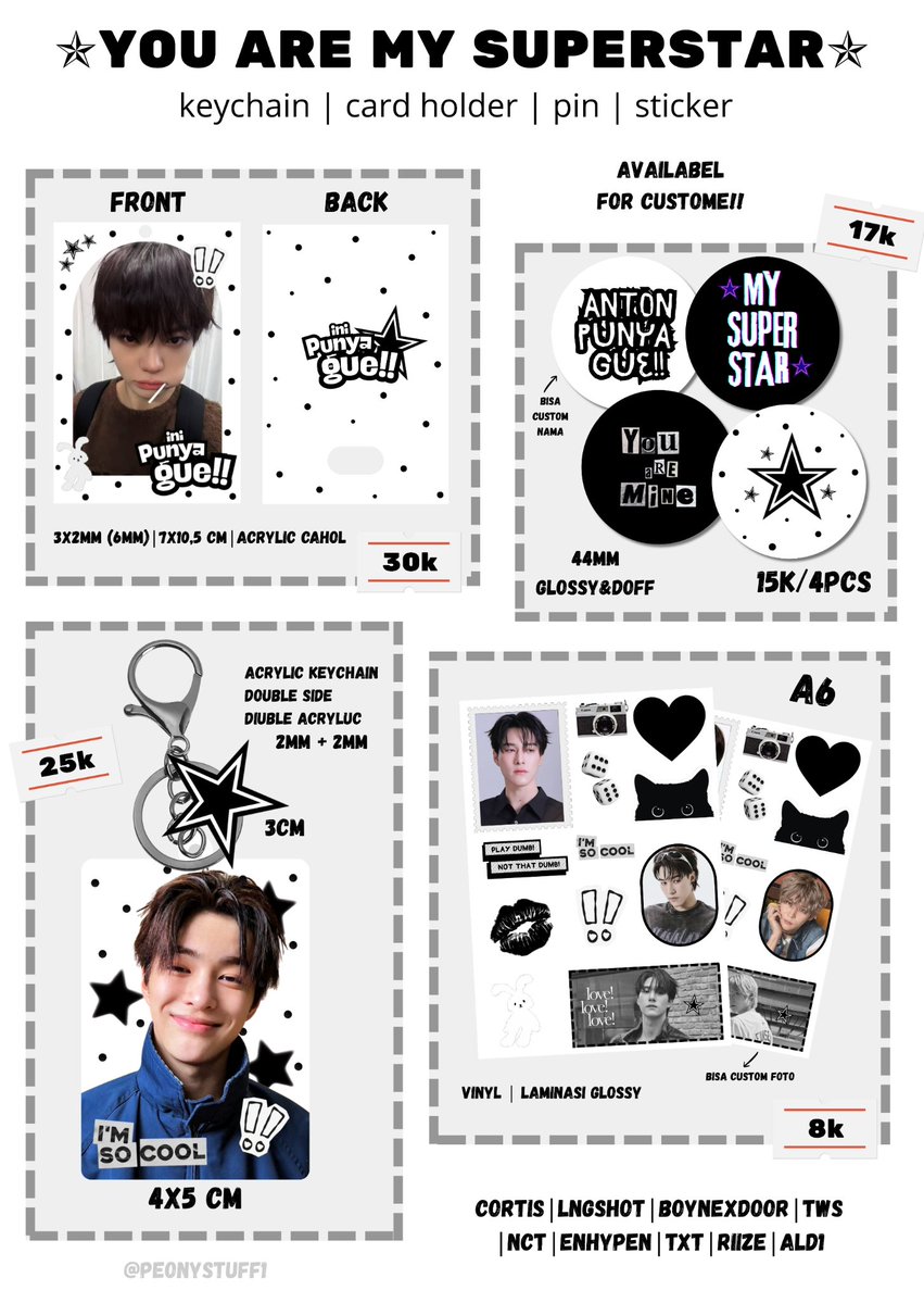 peonystuff1 📌 PRE-ORDER SUPERSTAR KIT tweet media