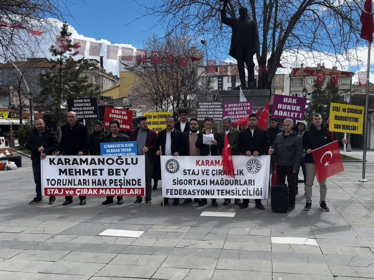 İl Başkanımız Emre Günay ile il ve ilçe yöneticilerimizle birlikte Karaman Staj ve Çıraklık Mağdurları Federasyonu’nun basın açıklamasına katılarak haklı mücadelelerine destek verdik.

Basın açıklamasını düzenleyen İl Temsilcisi Abdullah Koç’a teşekkür ederiz.
