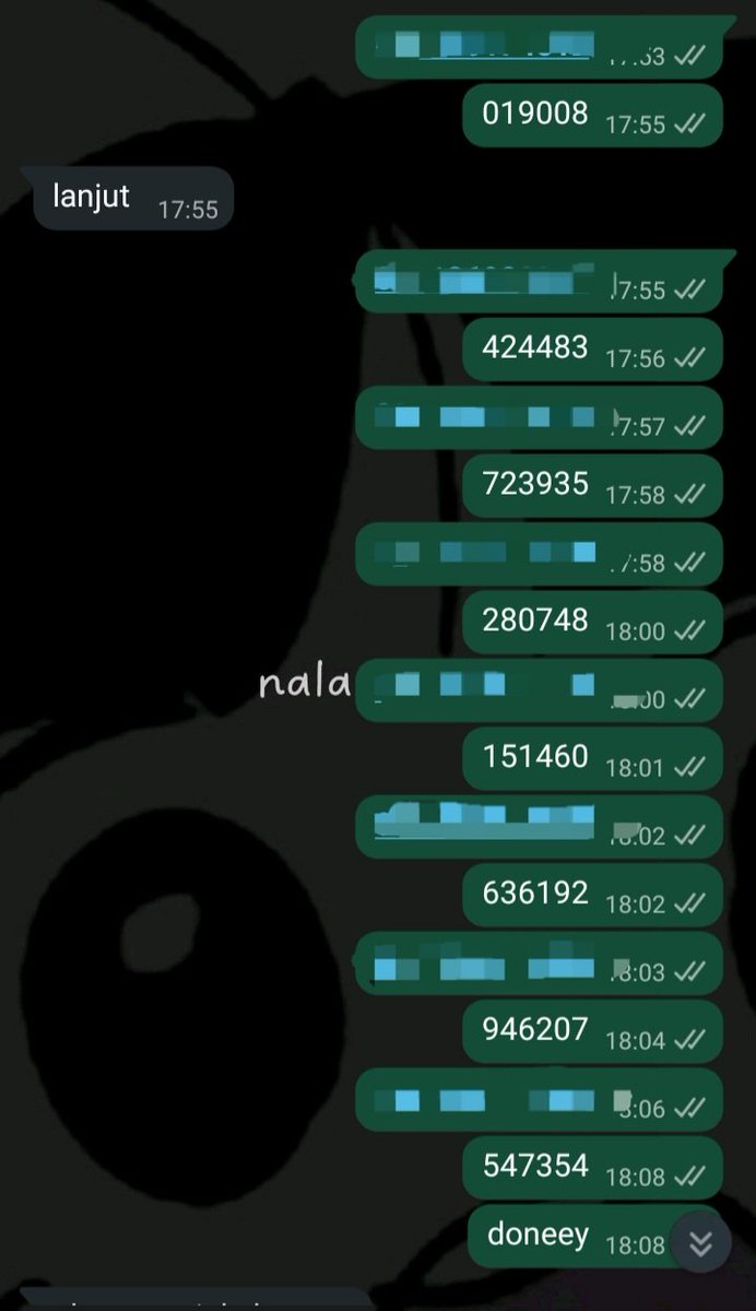 testi nokos; nomor kosong nala ★ tweet media