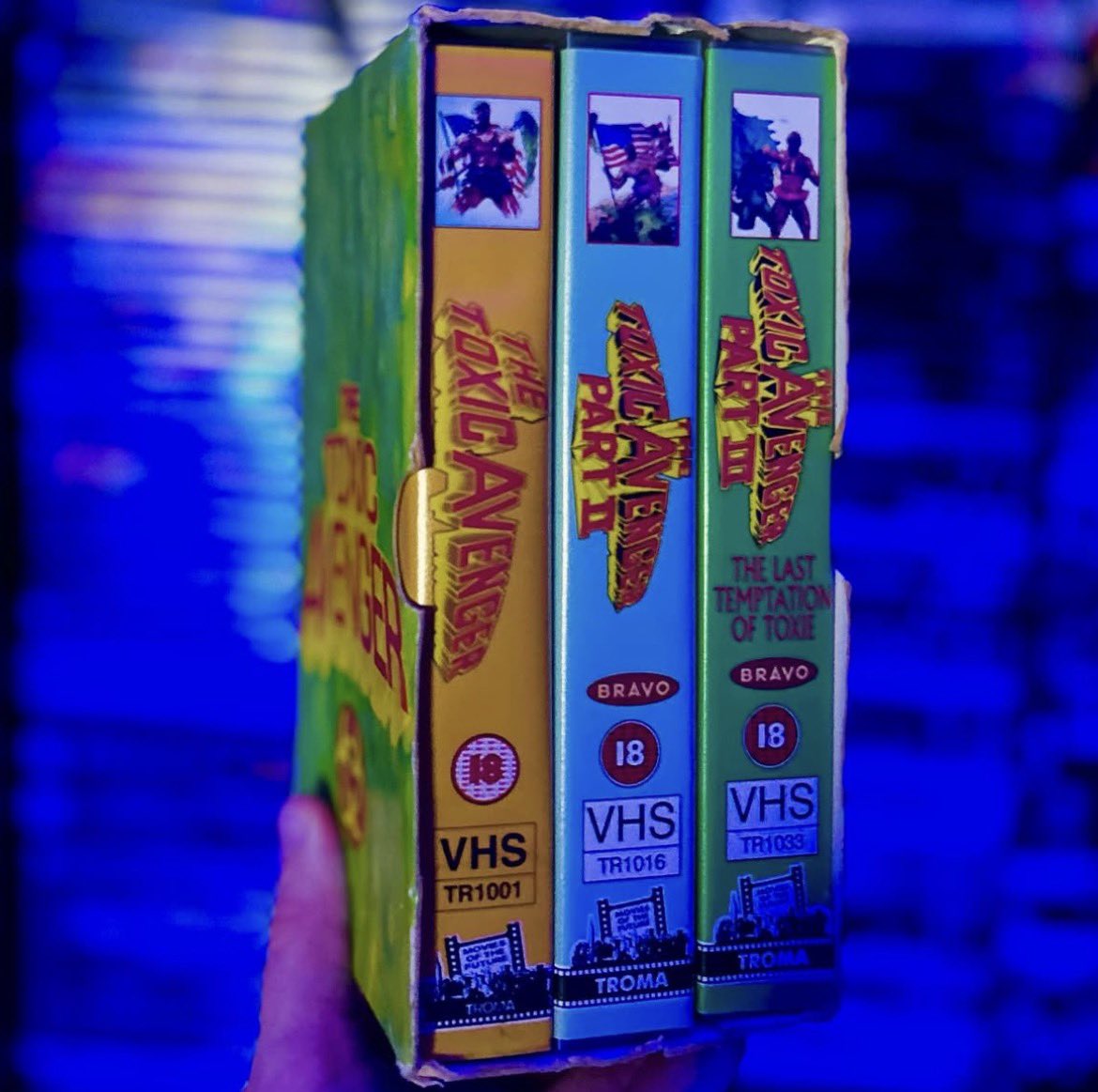 JimsRetroEmp's tweet photo. A Sunday spent with Toxie is a Sunday well spent 📼
#JimsRetroEmporium #HorrorFans #VHSCollector #BeKindRewind #PhysicalMedia #HorrorCommunity #VHSCollection https://t.co/nJw64NHFQM