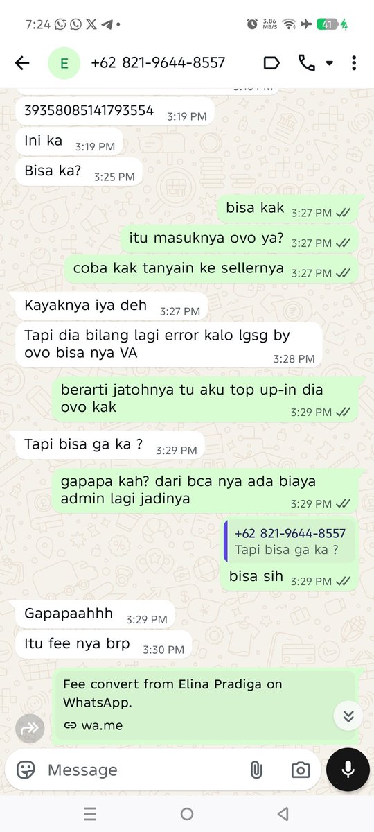 guys Leni itu aku, dia pake jasa aku😭😭😭
sumpah aku ngga tau apa-apa dia ngakunya seller gitu dan mau ke VA 39358085141793554 sumpah +62 821-9644-8557