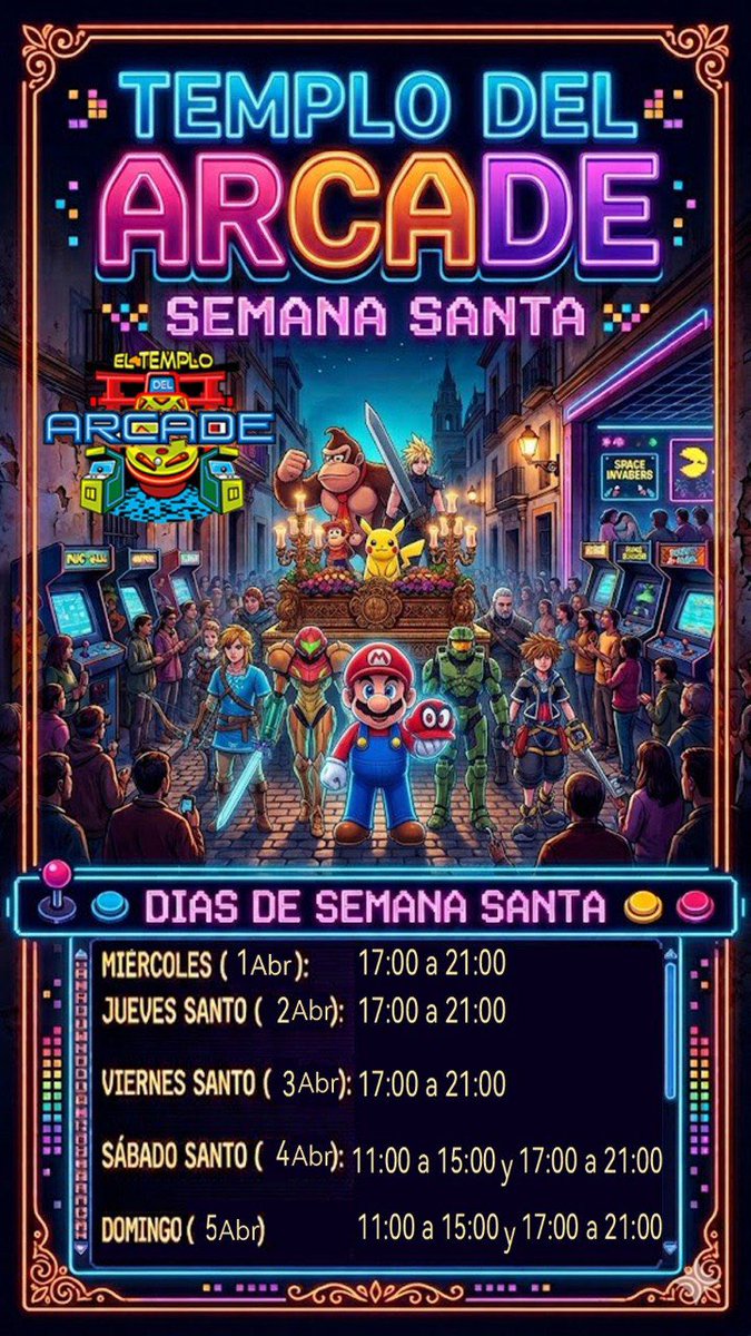 EL TEMPLO DEL ARCADE tweet media