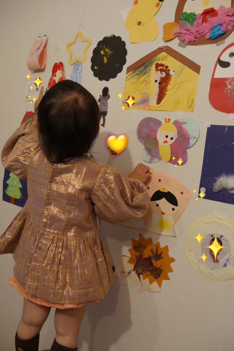 ___hy_b___'s tweet photo. おうち作品展🖼♡

キラキラbonjourちゃん、ボタン留めるのめんどくさくなって「写真だけだし？」と思って1個飛ばしにしたのズボラすぎ💧🫩💧 https://t.co/Q1a6OuRWhw