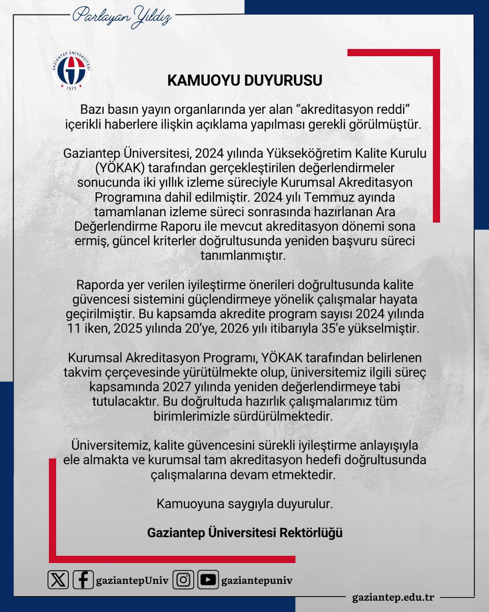 Gaziantep Üniversitesi tweet media