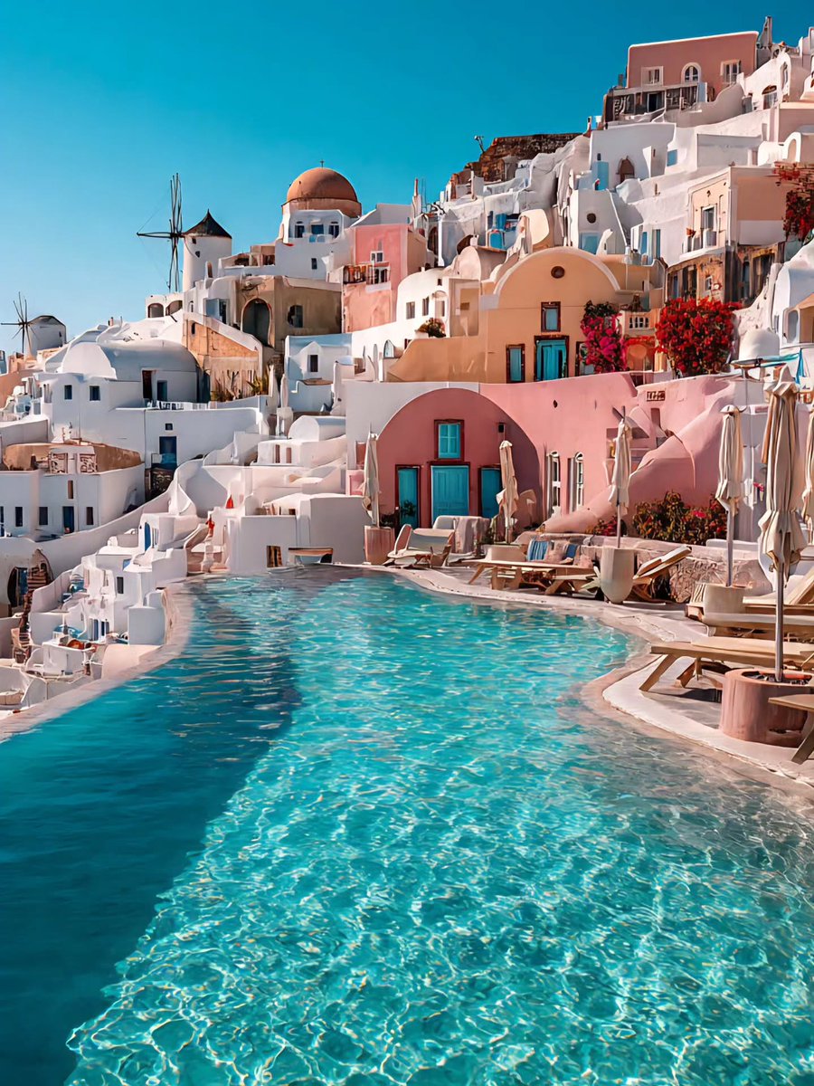 World_aib's tweet photo. Santorini, Greece https://t.co/H7gcV1OqS4