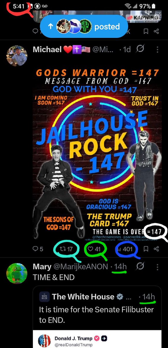DeanDavis33's tweet photo. 1️⃣🐇4️⃣ #OneFour 🪞
🐸1️⃣7️⃣ #Seventeen
😏 #WhatAreTheOdds 😁
5️⃣4️⃣1️⃣ #FiveFourOne
4️⃣0️⃣1️⃣ #FourZeroOne
1️⃣4️⃣7️⃣ #OneFourSeven https://t.co/sOD2zkc4yZ